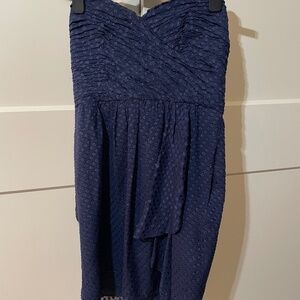 Shoshanna Strapless Navy Dress